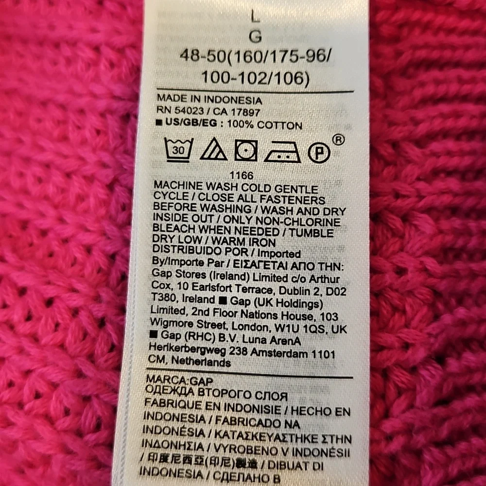 GAP Women's Bright Pink Cardigan - Picture 4 of 5